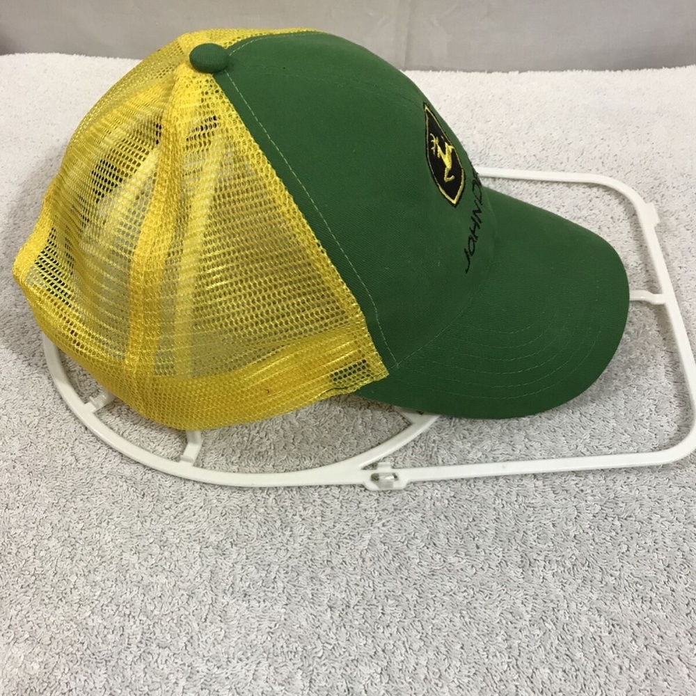 John Deere green & yellow snapback trucker hat - mens one size. - Picture 2 of 6